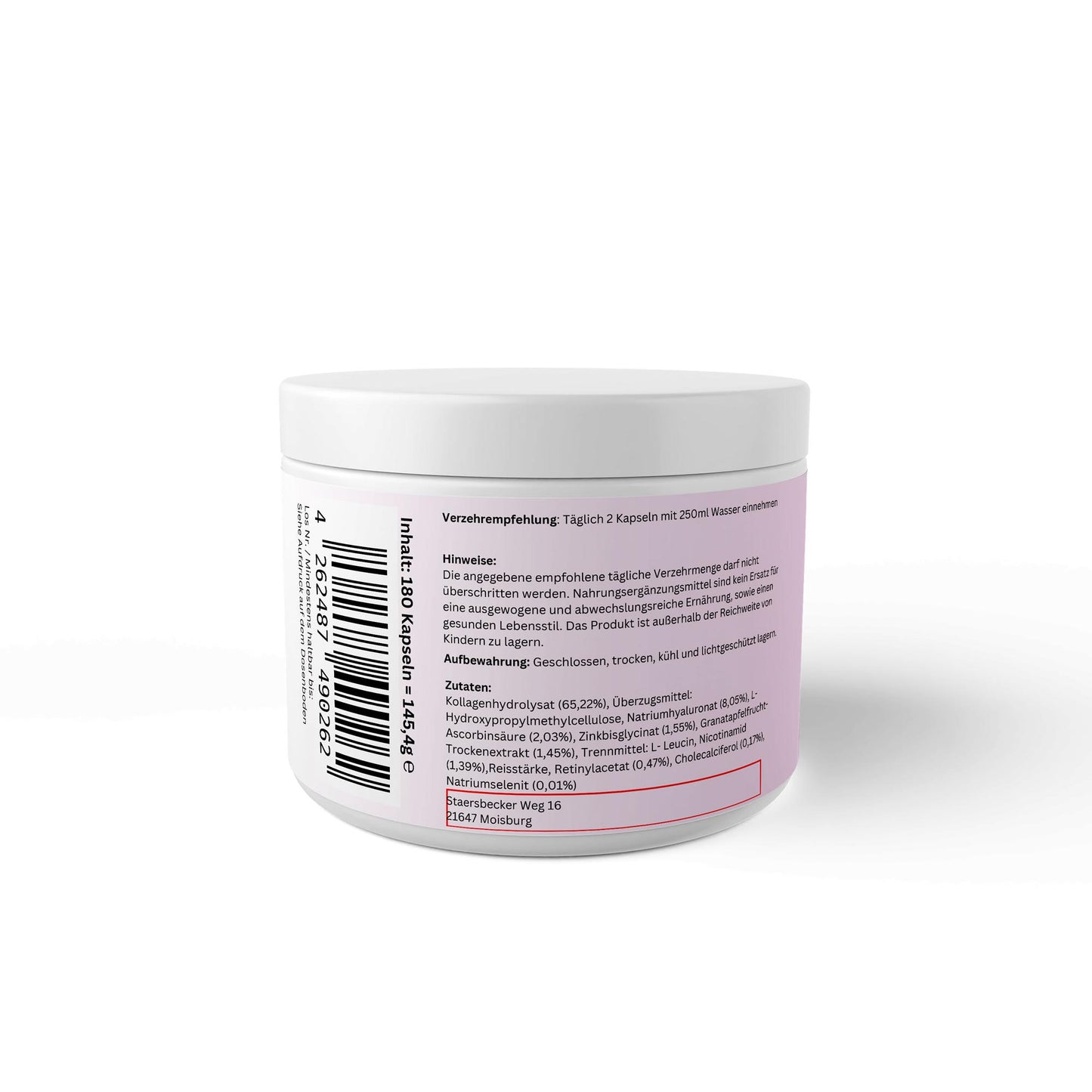 Produktfoto: SheWell Collagen Beauty Boost Skin Pebbles im hochwertigen Packaging