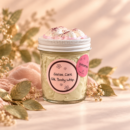 Sistas Care Silk Body Whip Durchatmen – vegane Körperpflege für trockene Haut mit Birne, weißem Tee und sanften Hölzern