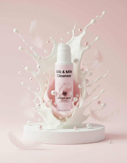 Detailaufnahme des Silk & Milk Cleanser mit cremiger, seidig wirkender Textur