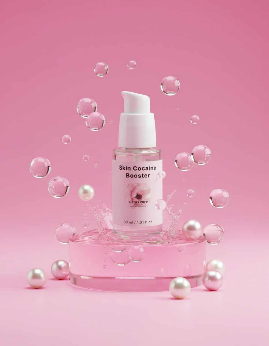 Detailaufnahme des Sistas Care Skin Caffeine Booster mit leichter, gelartiger Textur