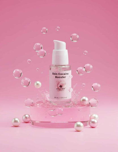 Detailaufnahme des Sistas Care Skin Caffeine Booster mit leichter, gelartiger Textur