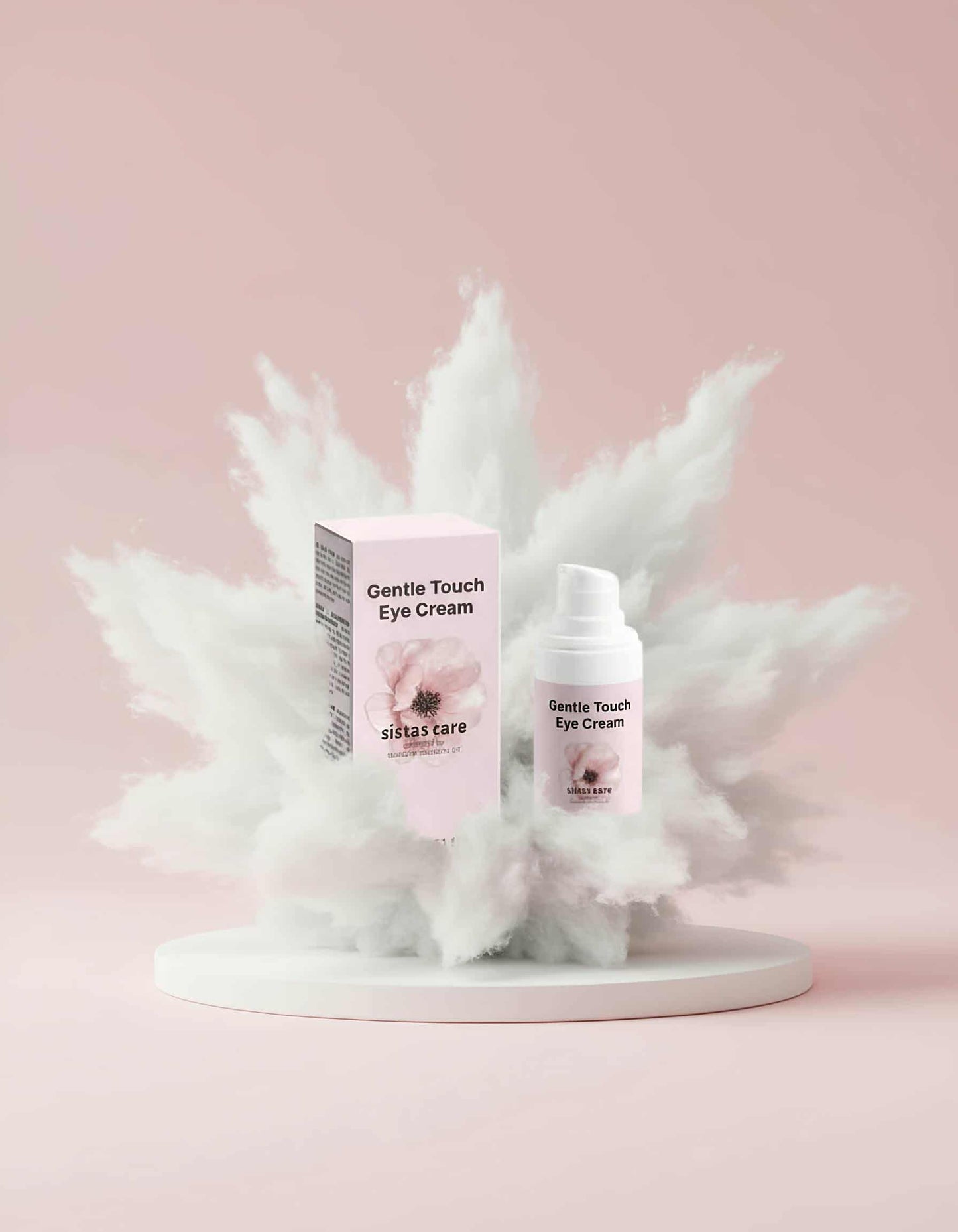 Detailaufnahme der Gentle Touch Eye Cream mit leichter, seidiger Textur