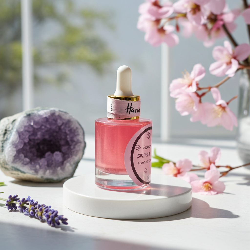 Seitenansicht Sistas Care Lavender Calm Face Oil –
Beruhigung &amp; Balance für empfindliche Haut