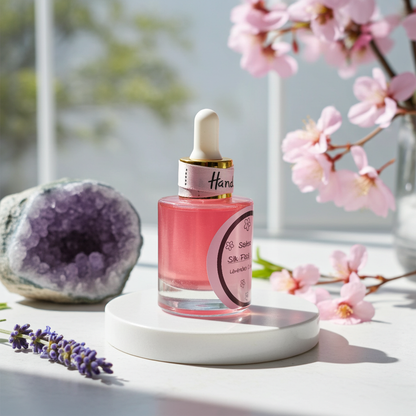 Seitenansicht Sistas Care Lavender Calm Face Oil –
Beruhigung &amp; Balance für empfindliche Haut