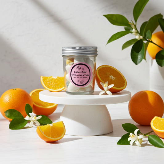 Sistas Care Love Scent Ritual Orange Summer Breeze Duftglas mit handgefertigten Duft-Herzen Umgebungsduft harmonisierend