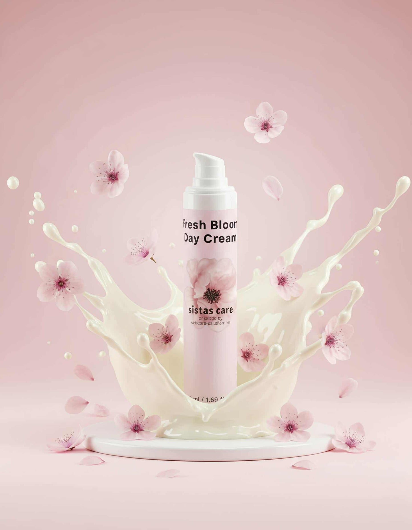 Detailaufnahme der Fresh Bloom Day Cream D MINI mit cremiger Textur