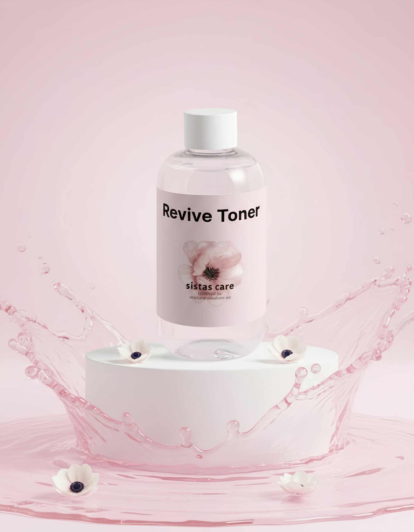 Detailaufnahme des Revive Toner mit klarer, frischer Flüssigkeit